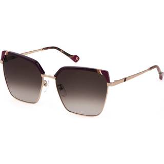 Yalea SYA100 ELEONORA 08FE 59 Solbriller Kvinder Guld - Burgundy Gold - 59mm