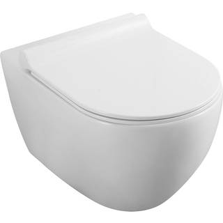 Vägghängd Toalett Gesolo Vit Blank