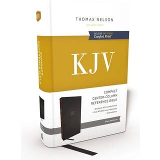 KJV Holy Bible: Compact Bible with 43,000 Center-Column Cross References, Black Hardcover, Red Letter, Comfort Print: King James Version