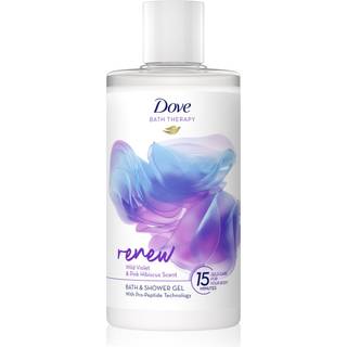 Dove Bath Therapy Renew Brus og badegel Wild Violet & Pink Hibiscus 400 ml - 400 ml