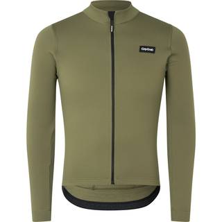 GripGrab EXPLR Merinotech Thermal langærmet cykeltrøje Olive Green herre - Størrelse X-Large
