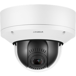Hanwha Vision Dome Kamera XND-8081VZ 3,6 - 9,4mm Überwachungskamera mit 5 Megapixel Auflösung. professionelle Kamera für außen - weiß