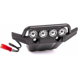 Traxxas - TRX6791 - Bumper, front (assembled, LED lights installed) (fits 4WD Rustler®)