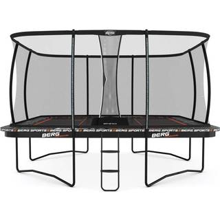 BERG Ultim Pro Bouncer inkl Sikkerhedsnet   Grey   Safety Net DLX XL 500 x 500 cm