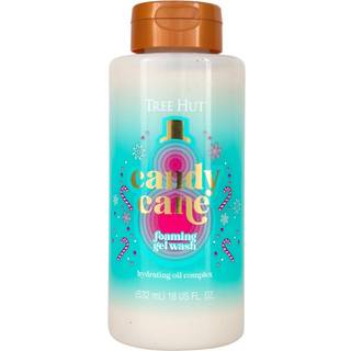 Tree Hut Candy Cane Moisturizing Foaming Gel Wash | Rens & beroliger hud uden at stribe fugt | Lavet med vores fugtgivende oliekompleks | Ferie m