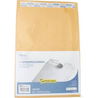 Meadwestvaco 76080 9 """" X 12 """" Tungv?gt Kraft Press-It-Seal konvolutter 5 t?lling