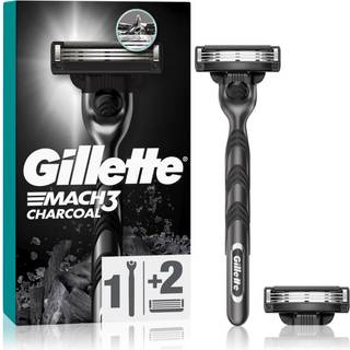 Gillette Mach3 Charcoal Barberkniv + erstatningshoveder 2 stk. - 2 stk.