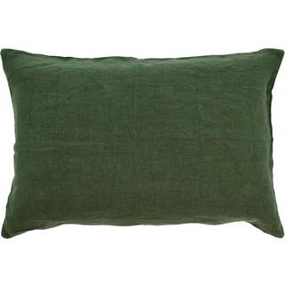 Södahl Linen Pude - Forest green - 60x40x13cm