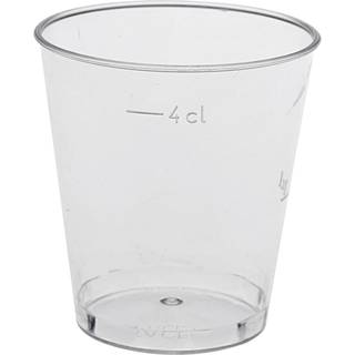 Shotglas Klar 4 cl 1000 stk polystyren ekstra hård