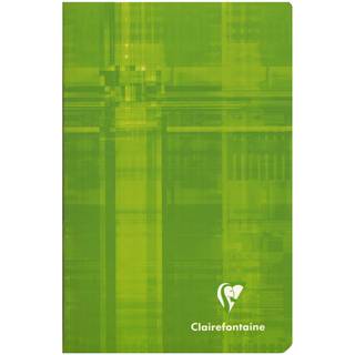 Clairefontaine Staplebound Notebook - styrede 48 ark - 4 1/4 x 6 3/4 - Solgt individuelt (assorteret d?kningsfarve valgt tilf?ldigt)