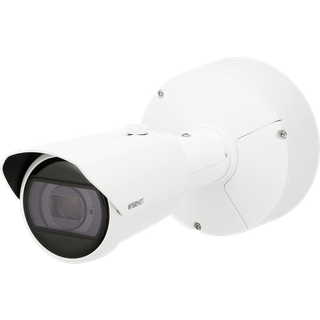 Hanwha Vision Bullet Kamera XNO-6123R 5,2 - 62,4mm Überwachungskamera mit 2 Megapixel Auflösung. professionelle Kamera für außen - weiß
