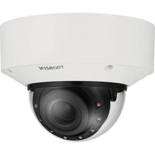 Hanwha Vision Dome Kamera XNV-C7083R 2,8 - 10,0mm Überwachungskamera mit 4 Megapixel Auflösung. professionelle Kamera für außen - weiß