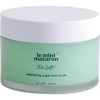 Le Mini Macaron Exfoliating Sugar Foot Scrub Très Soft, 100 ml.