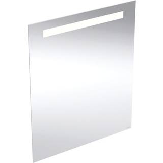 Geberit option basic square spejl med lys 60 x 70 cm, aluminium