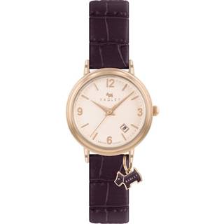 Radley RY21348 Gold Tone Aubergine Leather Strap Watch - W51333