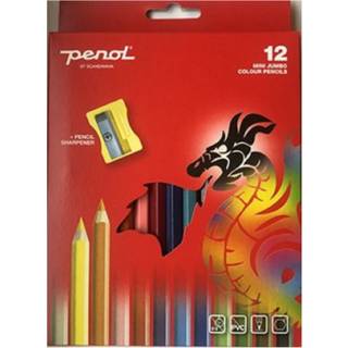 Penol Mini Jumbo farveblyanter - 12 stk