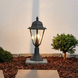 Lindby Edana sokkellampe, 52 cm, antracit, E27, IP44