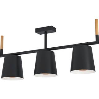 Lacey loftlampe, længde 78 cm, 3 lyskilder, stål