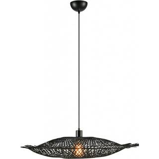 Kumo-pendellampe af bambus, sort, 75 cm