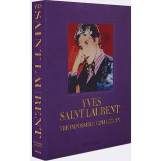 Assouline Coffee Table Books - 'Yves Saint Laurent: The Impossible Collection' in Purple paper