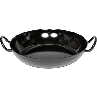Riess Classic Schwarzemaille Schlemmerpfanne 24 cm - Emaille - Schwarz