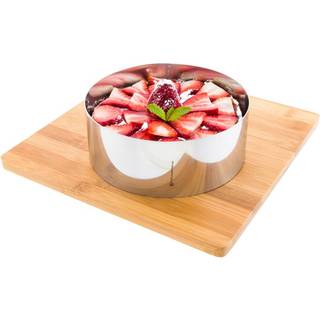 Restaurantware 5 x 2,4 tommer bageing 1 rund kage ring - Ovnsklar fryselig rustfrit st?l ringform opvaskbar til madlavning eller bagning