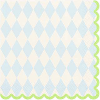 20 stk. Rhombeformet Servietter i Flere Farver, 33x33 cm