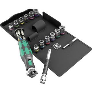 Værktøjssæt Wera 8009 Zyklop Pocket Set 4; 3/8''-1/4''; 27 stk.