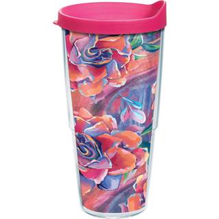 Tervis Sugar Magnolia lavet i USA Double Walled Isoleret Tumbler Travel Cup holder drikkevarer koldt og varmt 24 oz klassisk sukker Magnolia