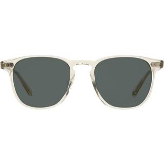 Garrett Leight BROOKS SUN CH/SFBS 47 Solbriller Mænd Gul - Transparent Light Champagne Yellow - 47mm