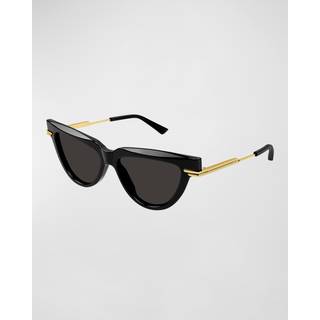 Bottega Veneta Cat-eye sunglasses - black - One Size