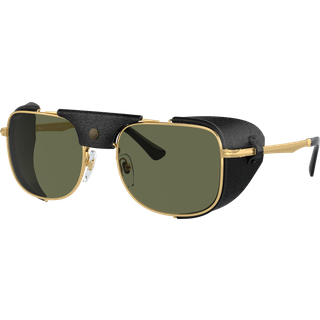 Persol Mand PO1013SZ 114958 Solbriller Metal Guld Grøn Firkantet Polariseret