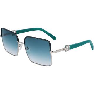 Salvatore Ferragamo SF 302SL 047 60 Solbriller Kvinder Grøn - Silver Petrol Green - 60mm