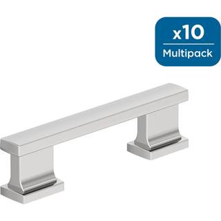 Amerock 10bx3709026 | Poleret krom skab tr?k | 3 tommer (76 mm) center-til-centre | 10 pakke | Triomphe | M?bler hardware