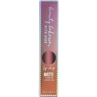 Sk?nhed Bakerie Bitesized Lip Whip Langtlig flydende l?bestift til kvinder Vandt?t l?befarve Smudge Proof Lip Stain Matte 2,5 ml Syruptitious