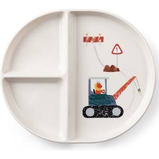 Sebra Tastii, tallerken m/3 rum, Busy Builders