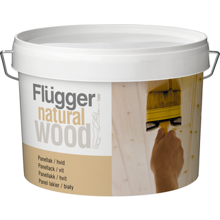 Panellak Hvid - Flügger Natural Wood 3 L
