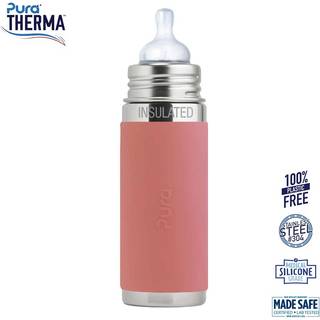 Pura® - Therma Kiki Baby Sutteflaske 3+ mdr. Rosa 260ml - Medium flow