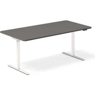 Hæve-sænkebord DNA, Antracit 2000x800 mm 2-ben/Hvid