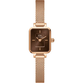 Daniel Wellington DW Watch Quadro Mini Melrose Rose Gold Amber 15.4x18.2mm