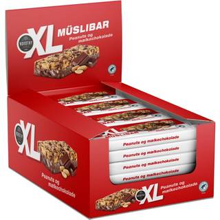 XL Müsli Bar Peanuts & Mælkechokolade (24 x 50g)