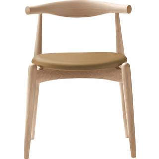 Carl Hansen - CH20, Vitoljad Ek, Lädergrupp B Thor - 325 - Spisebordsstole - Hans J. Wegner - Træ farvet - Træ