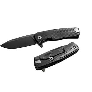 ROK Aluminium black foldekniv, sort