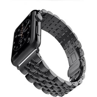 SKALO metal armbånd 5-link Apple Watch 42/44/45/49mm - Sort