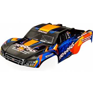 Traxxas - TRX6812T - Body, Slash® VXL 2WD (also fits Slash® 4X4), orange & blue (painted, decals applied)