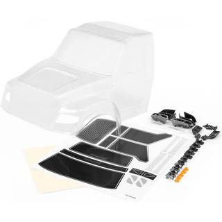Traxxas - TRX8823 - Body, TRX-6® Ultimate RC Hauler (clear, requires painting) (includes headlight & roof light housings, side mirrors, & decals)