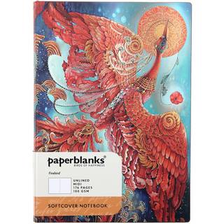 Notesbog - Softcover - Firebird - Midi - Ulinjeret - 176 sider - Højde/bredde 140x95mm