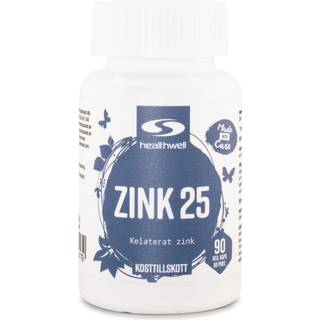Healthwell Zink 25, 90 kapsler