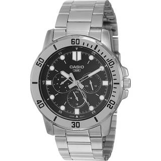Casio Kollektion Sort Sølv Ur til Mænd (Ø 45 mm)