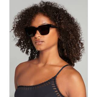 Agent Provocateur Kvinde Q5L Debie Black Outlet solbriller Acetat Sort Grå Firkantet Normal